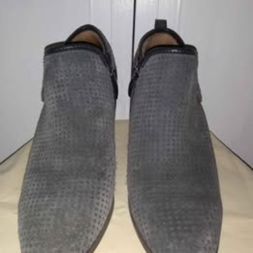 Franco Sarto Grey Suede Booties 7.5 - Picture 6 of 6